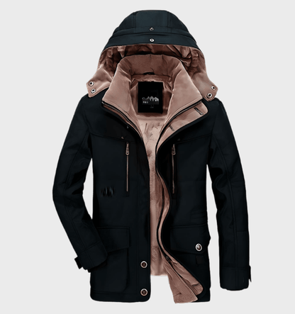 Luxe heren winterjas: warm, comfortabel en stijlvol | Hoogwaardige katoenmix | Diepe zakken & capuchon afbeelding 18