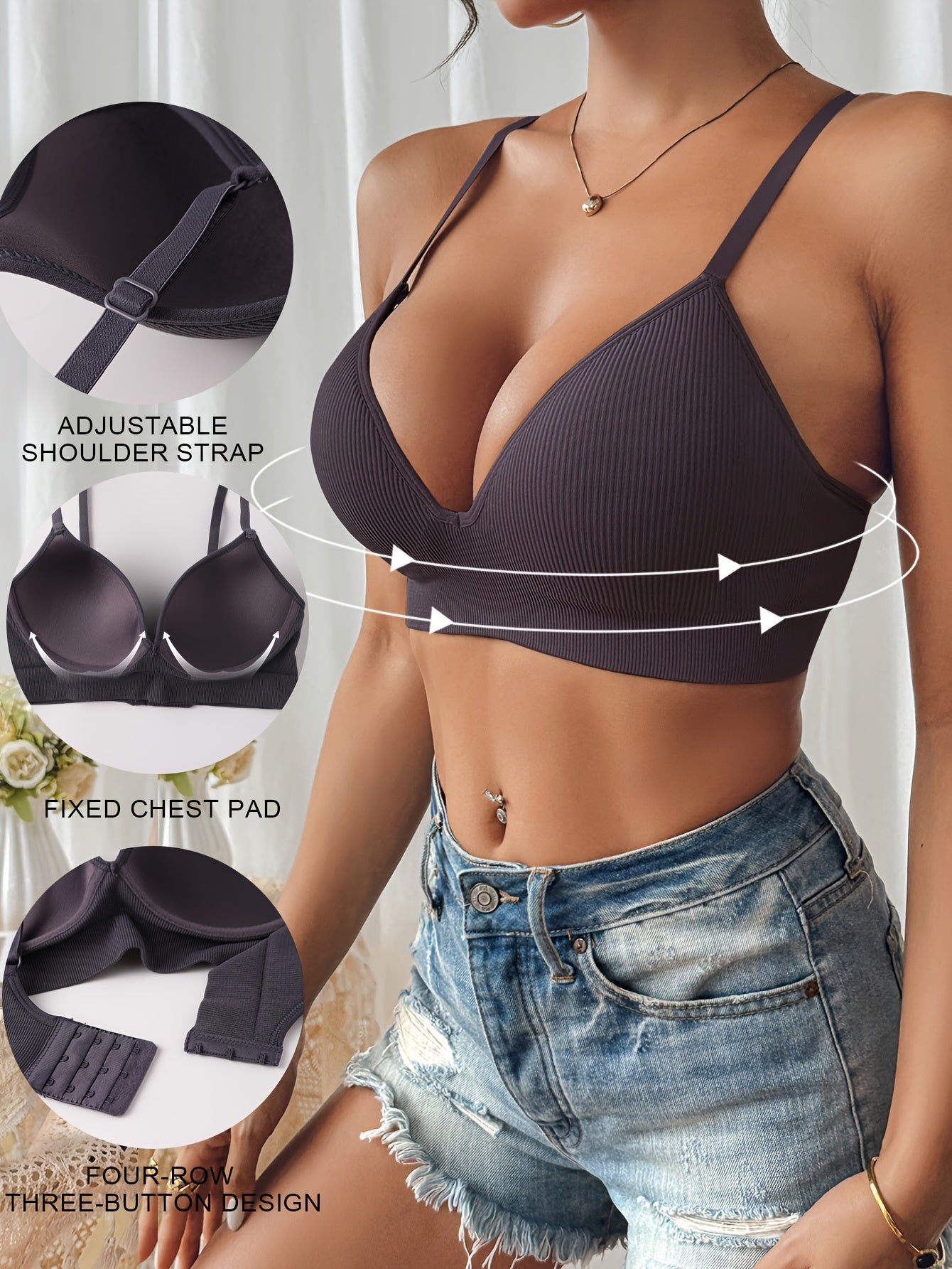 Sophie Slim Push-Up BH: Hoogwaardige Lift & Comfort voor het Hele Jaar - Shop Nu! afbeelding 2