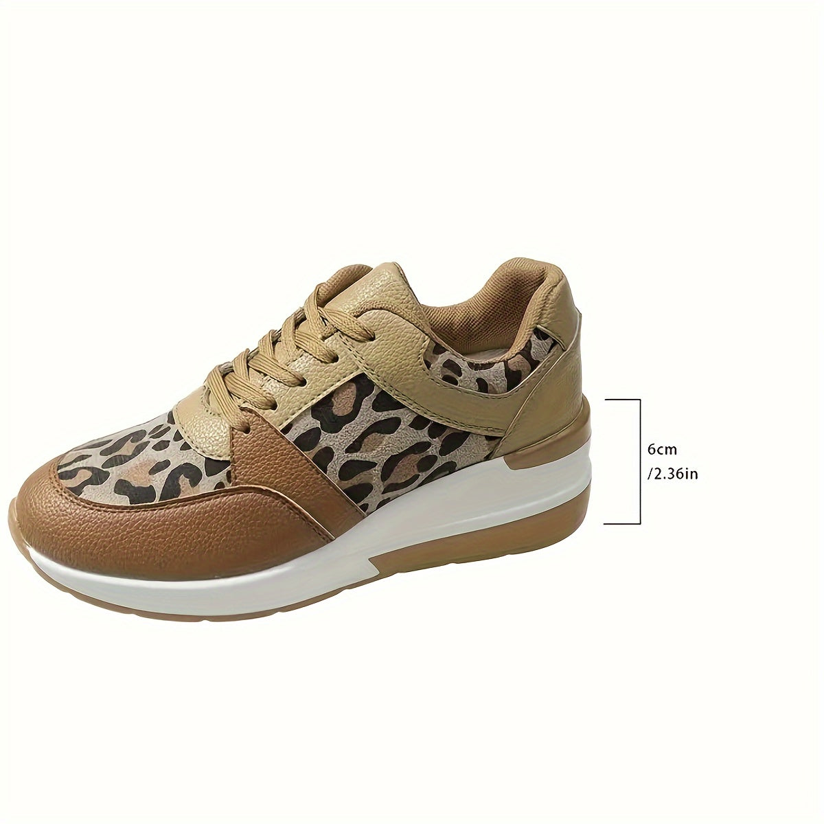 Stijlvolle dames sneakers met luipaardprint | Hoogwaardig, comfortabel en trendy - Shop nu! afbeelding 9