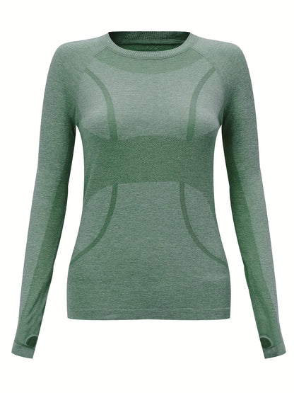 Sneldrogend hardloopshirt met lange mouwen voor optimale beweging & comfort afbeelding 2