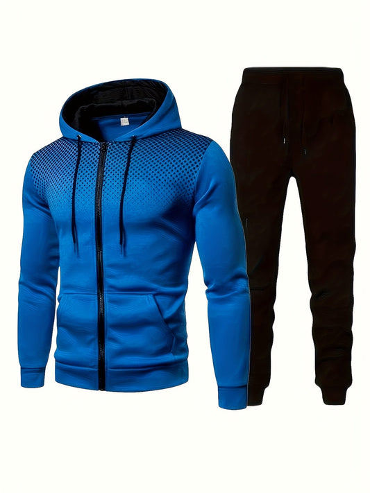 2-delige heren trainingspak set met hoodie en joggingbroek