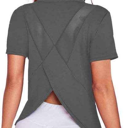 Ademend Dames Sportshirt | Sneldrogend met Mesh-Contrast | Shop Nu! afbeelding 11