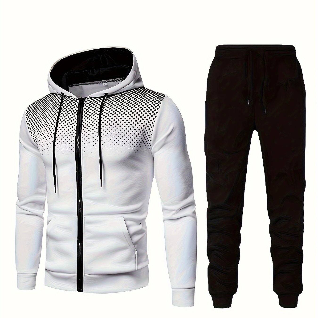 2-delige heren trainingspak set met hoodie en joggingbroek