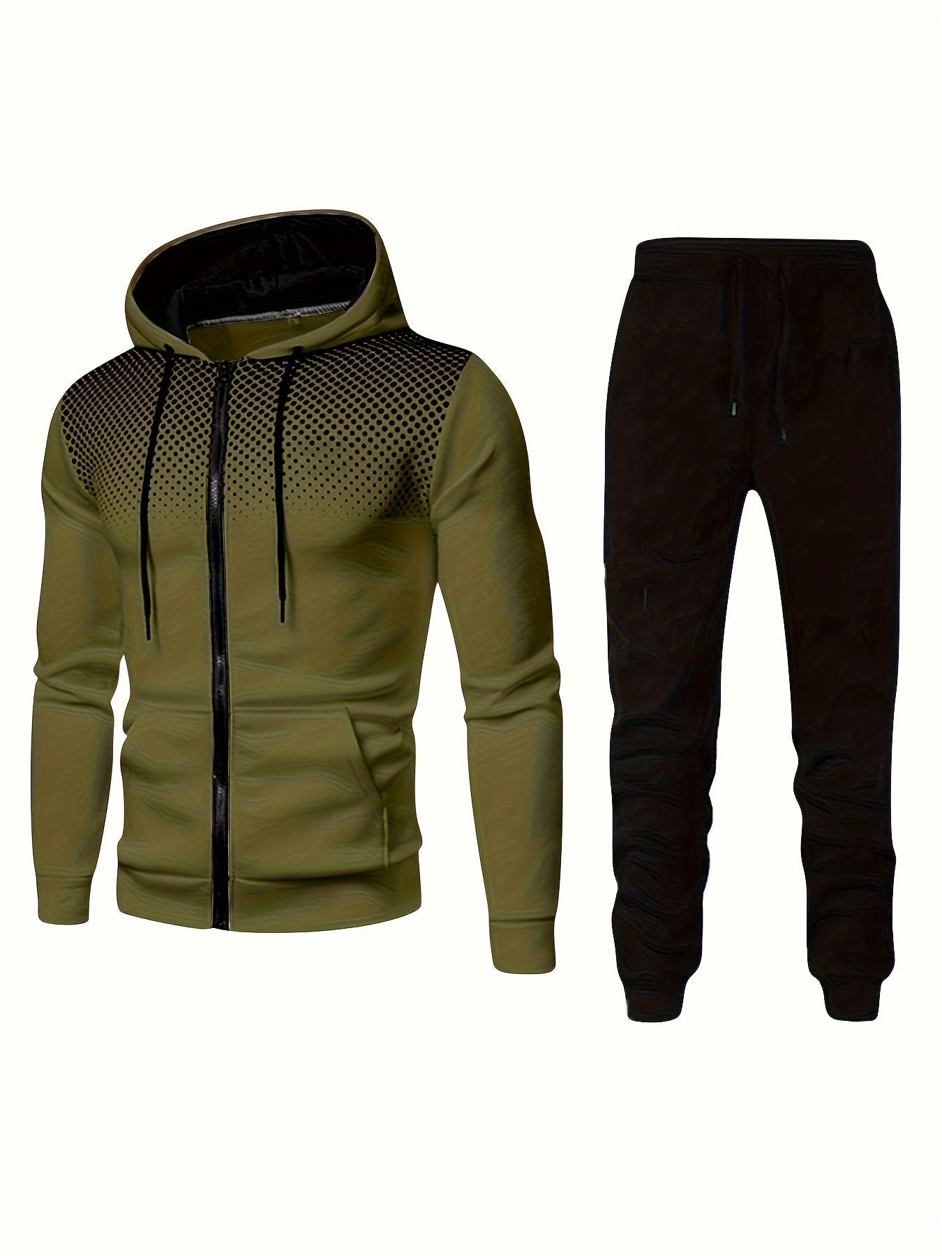 2-delige heren trainingspak set met hoodie en joggingbroek