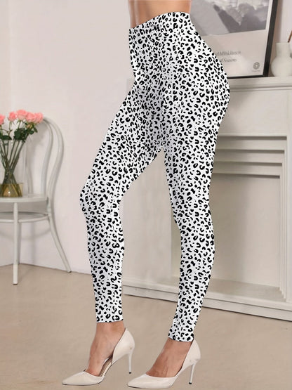 Luipaardprint Leggings: Skinny, High Waist & Comfortabel | Bestel nu afbeelding 3