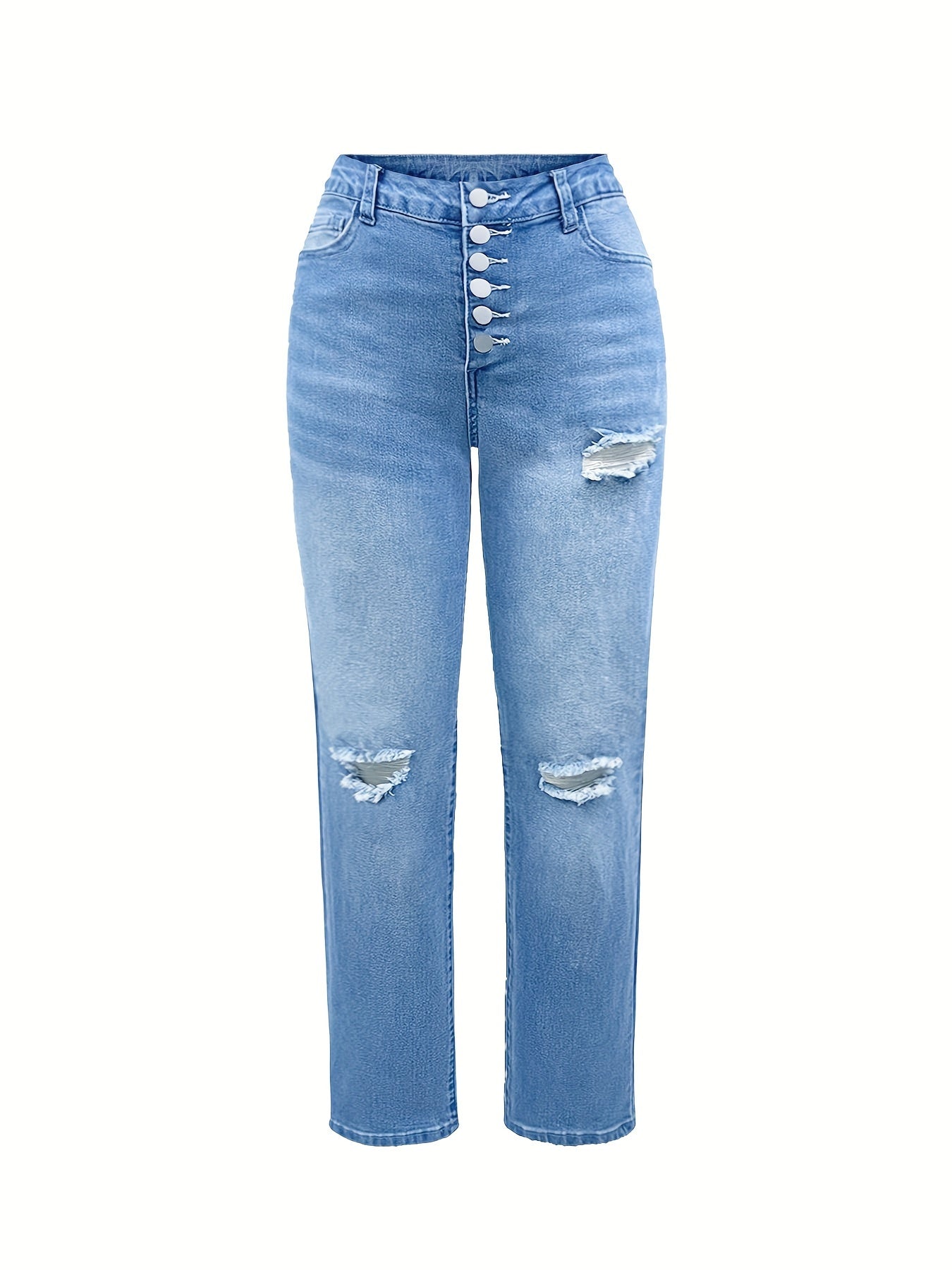 Stoere blauwe dames stretch jeans - perfecte pasvorm | Veelzijdige en comfortabele denim | Shop nu! afbeelding 5