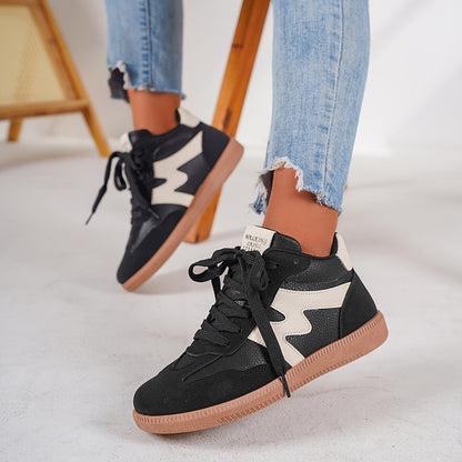 Halfhoge dames winter sneakers: warm, trendy en antislip! afbeelding 3