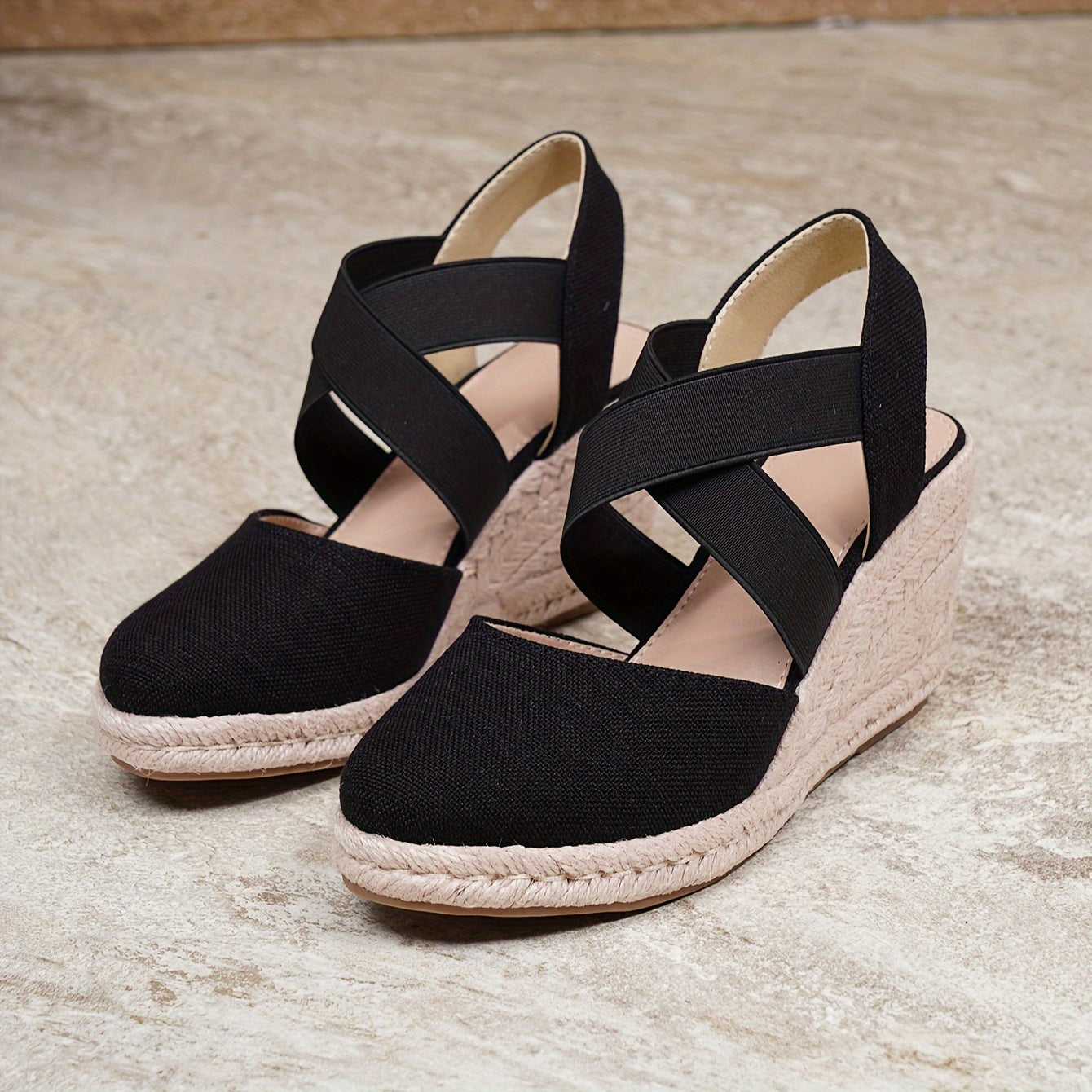 Comfortabele espadrille wedgesandalen - stijlvolle must-have voor elke vrouw! Combineer mode en comfort. Ontdek ze hier! afbeelding 4