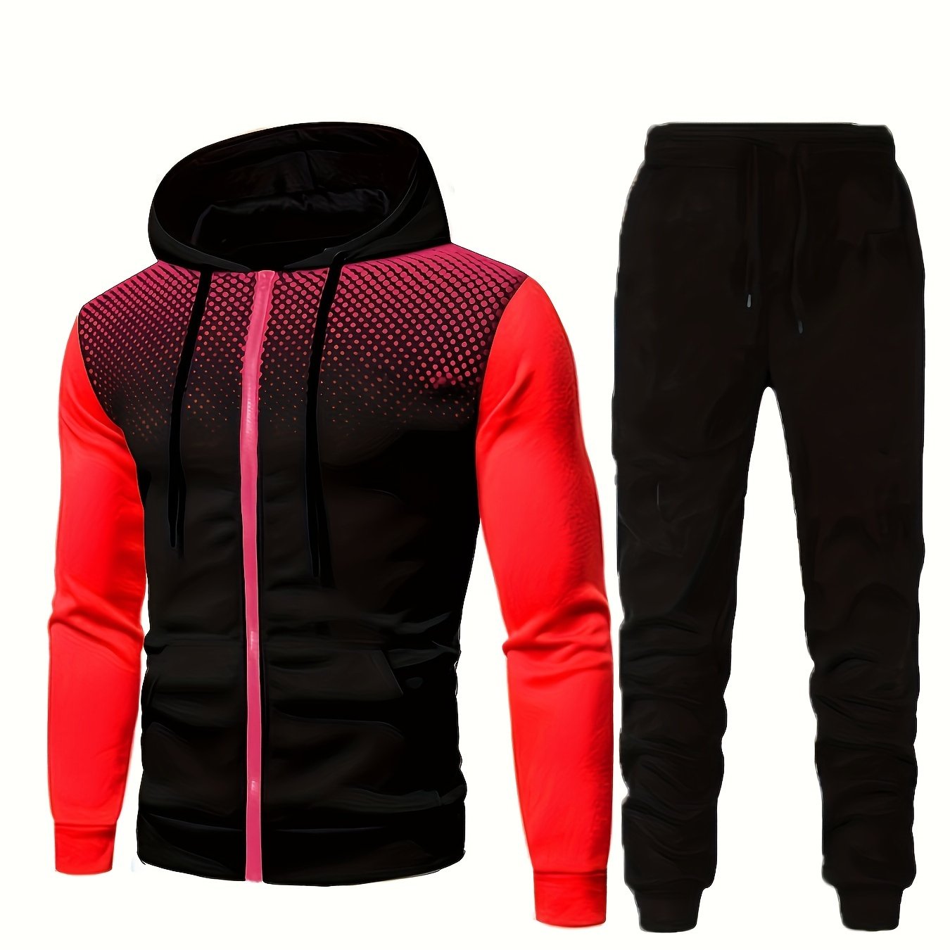 2-delige heren trainingspak set met hoodie en joggingbroek