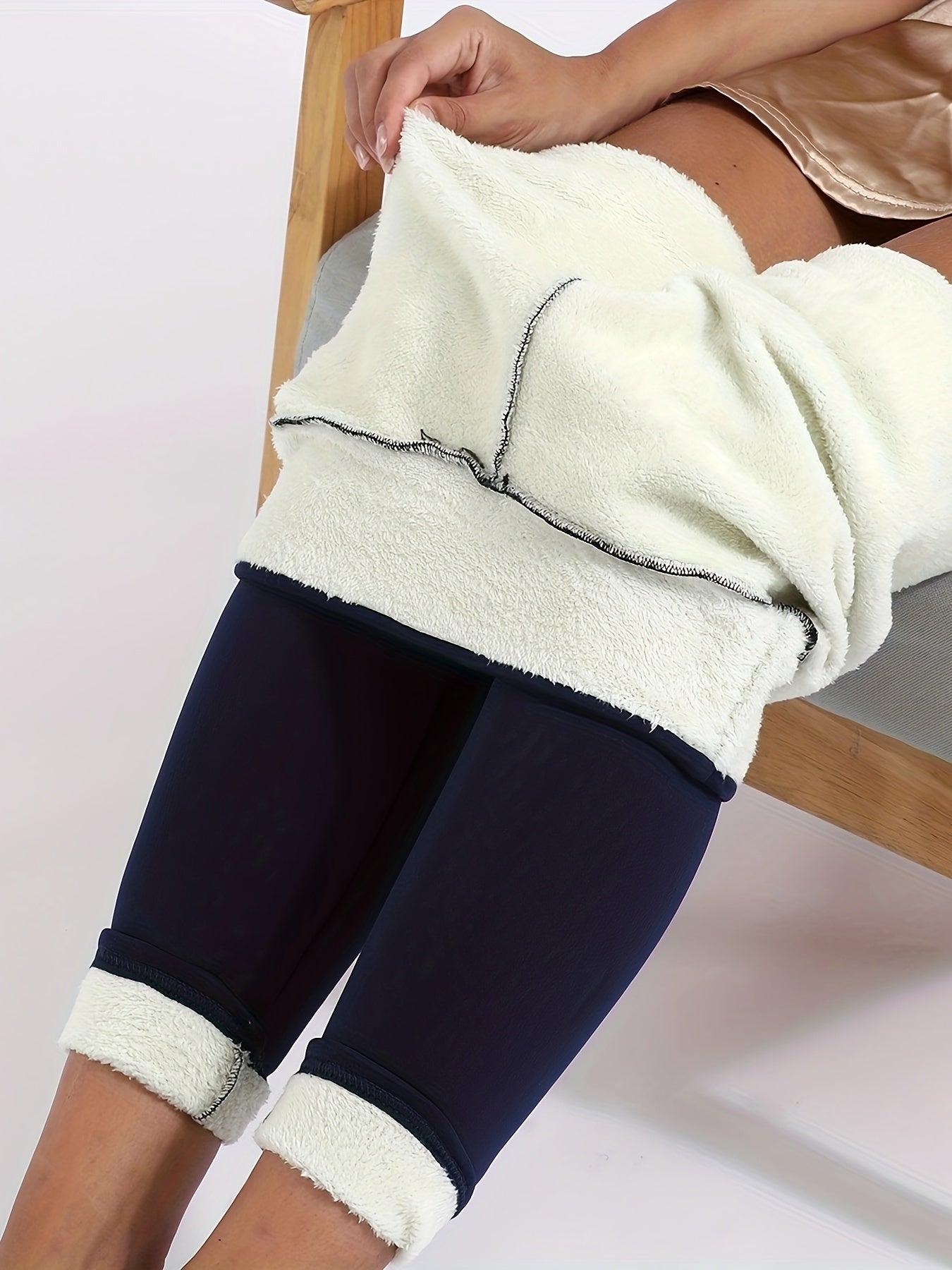 Stijlvolle hoge taille skinny legging - perfecte herfst- en winterlook met praktische zakken afbeelding 5