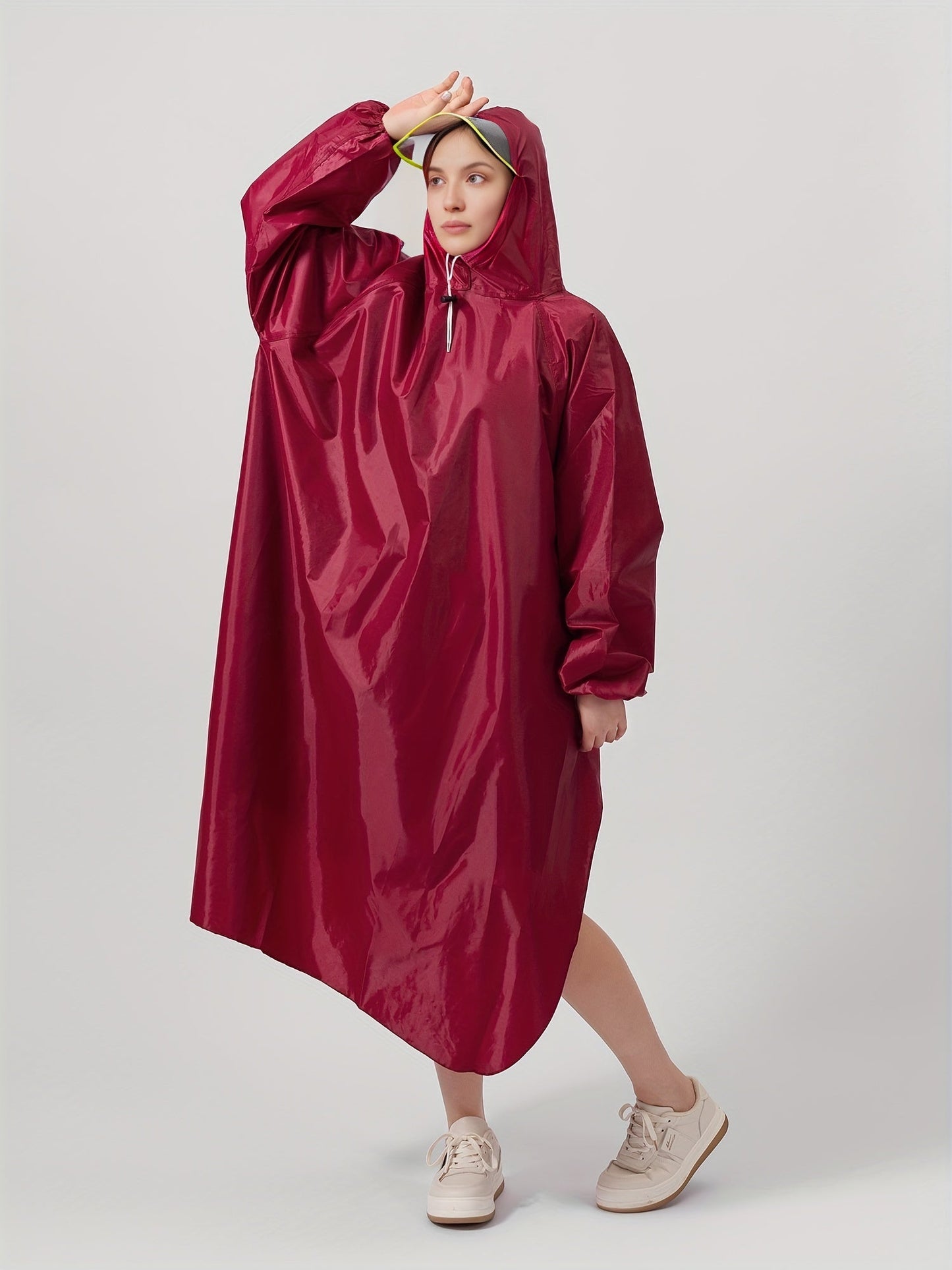 Stijlvolle regenponcho - ideaal voor heren en dames! Beschermt tegen regen en gemaakt van hoogwaardig materiaal. Perfect voor elk seizoen! afbeelding 4