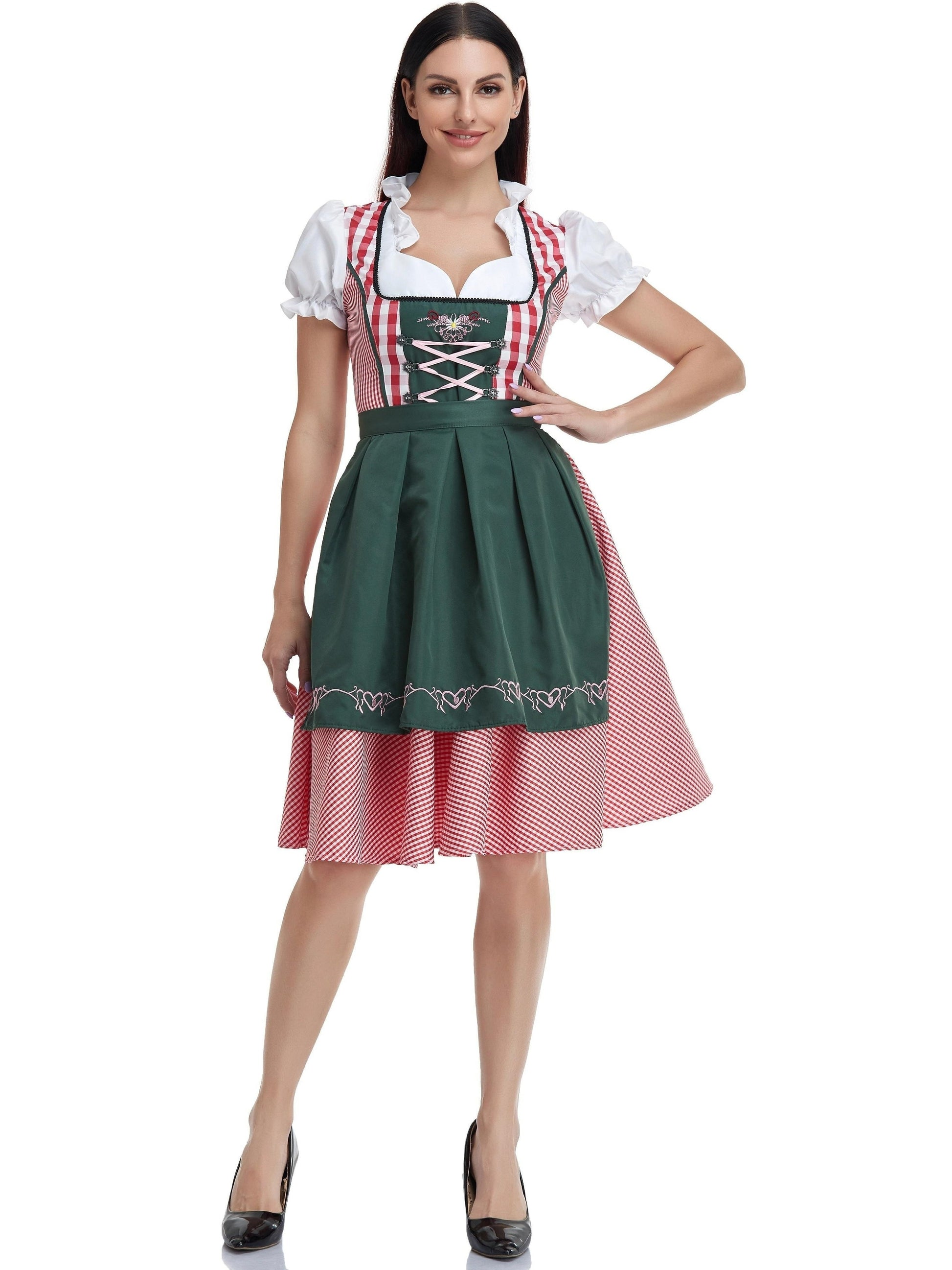 Beierse Dirndl jurk van kwaliteitskatoen - Voor een stijlvolle Oktoberfest look! afbeelding 1