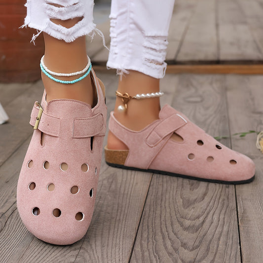 Stijlvolle en comfortabele retro kurk clogs met slingback - Ideaal voor de zomer afbeelding 1