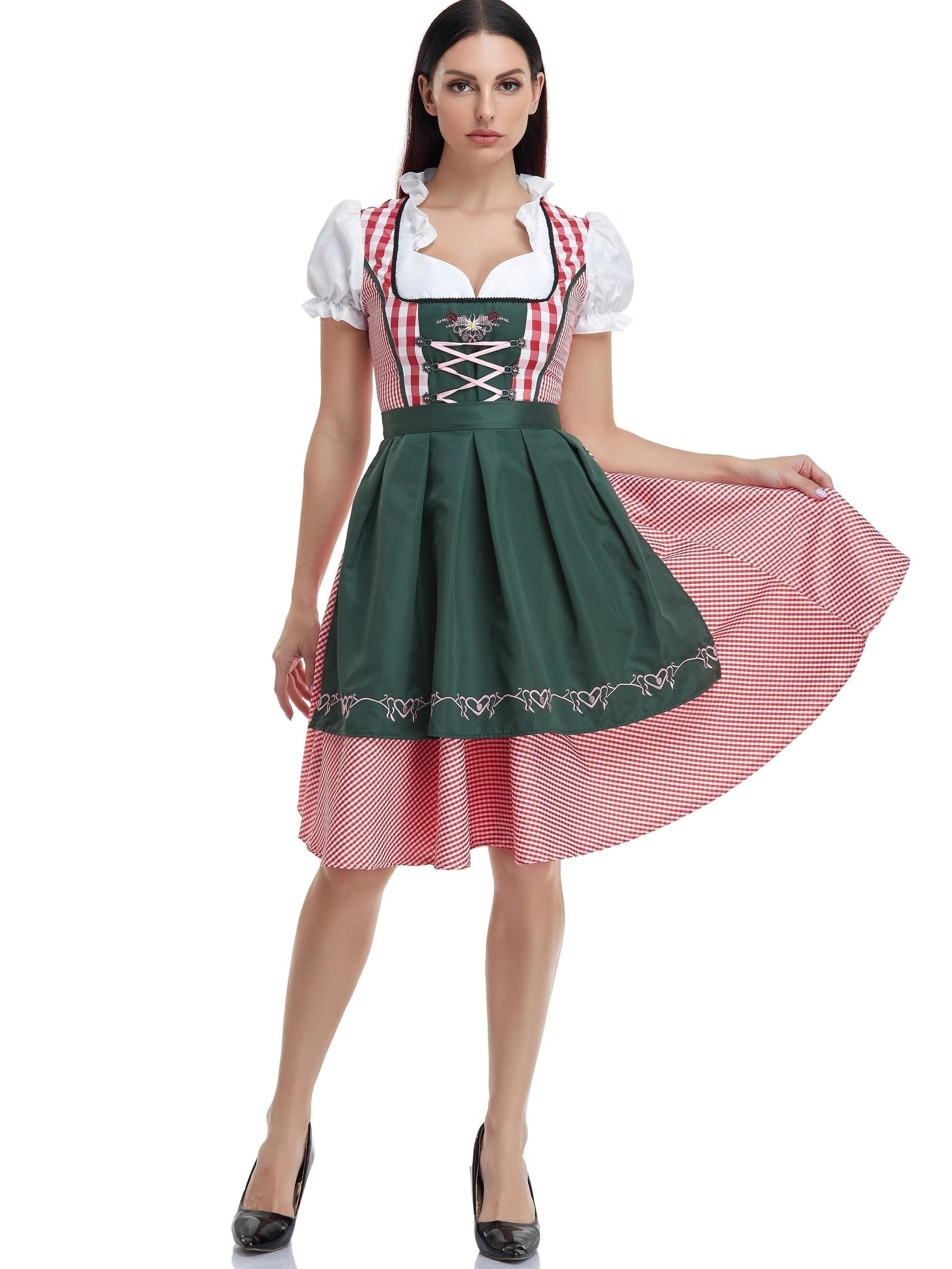 Beierse Dirndl jurk van kwaliteitskatoen - Voor een stijlvolle Oktoberfest look! afbeelding 4