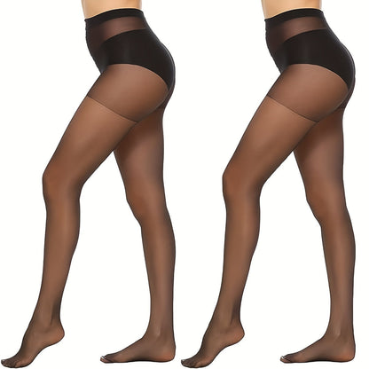 Set van 6 semi-transparante hoge taille panty's: stijlvol en comfortabel! Ontdek deze duurzame nylon panty's, ideaal voor elke gelegenheid. Subtiele dekking, luchtige uitstraling. Bestel nu! afbeelding 5