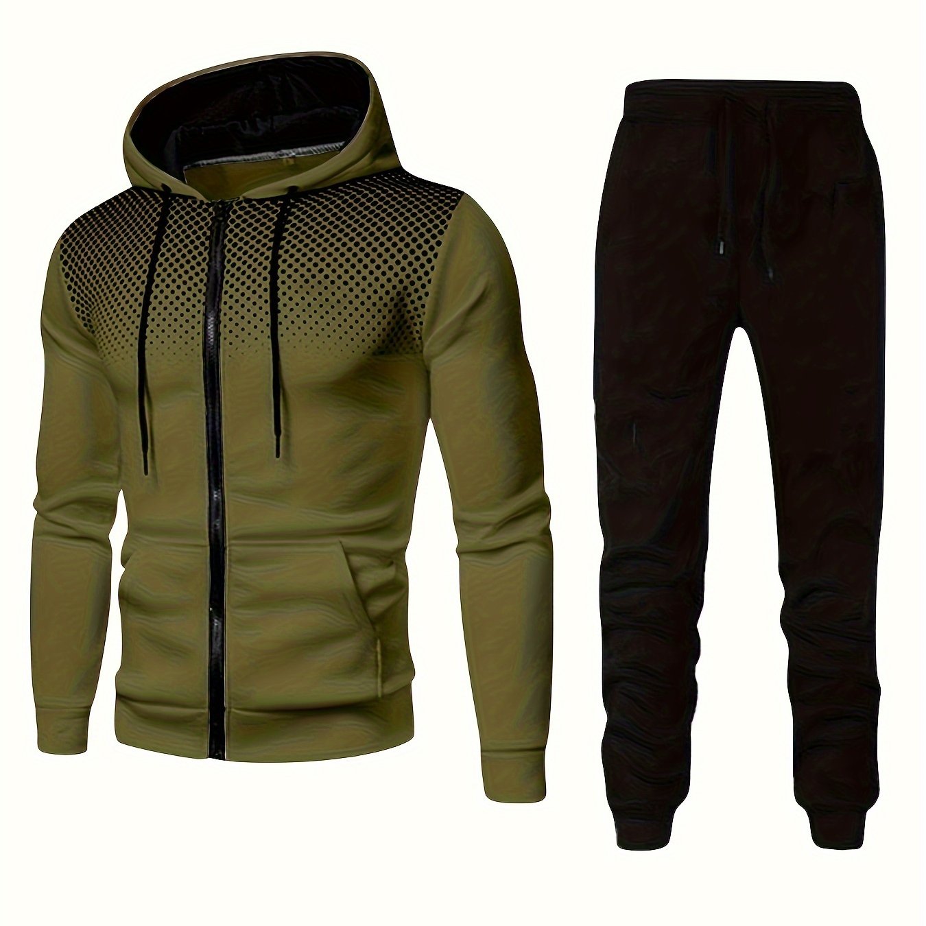 2-delige heren trainingspak set met hoodie en joggingbroek