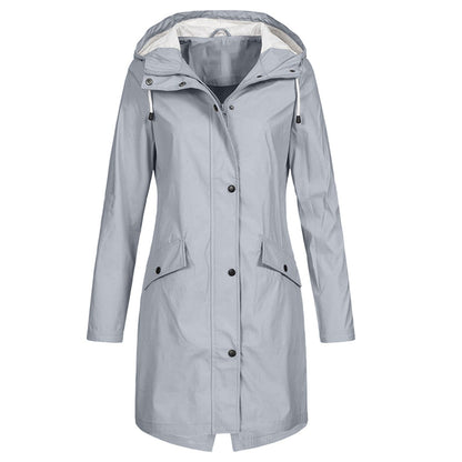 Stijlvolle Winddichte Dames Regenjas - Comfort en Bescherming Farromode afbeelding 5