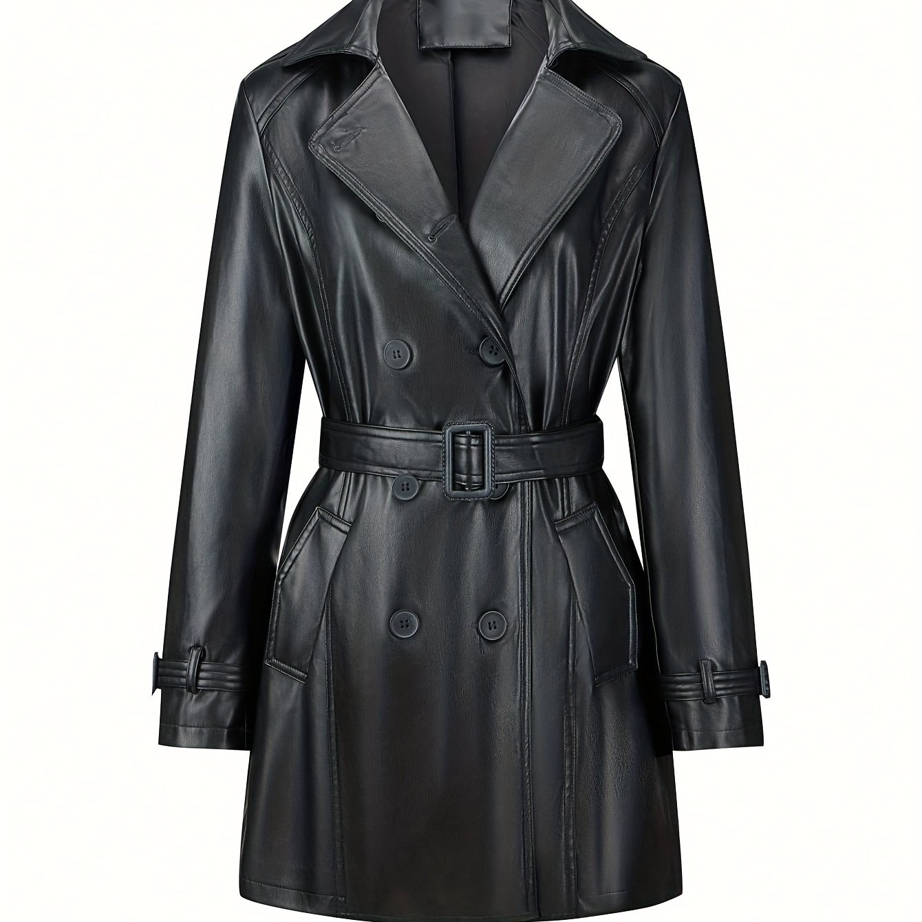 Elegante en tijdloze vintage trenchcoat van katoenmix | Voorjaar & herfst must-have afbeelding 6