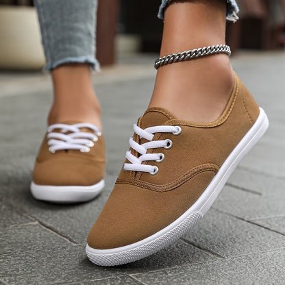 Comfortabele lage canvas sneakers in wit afbeelding 14