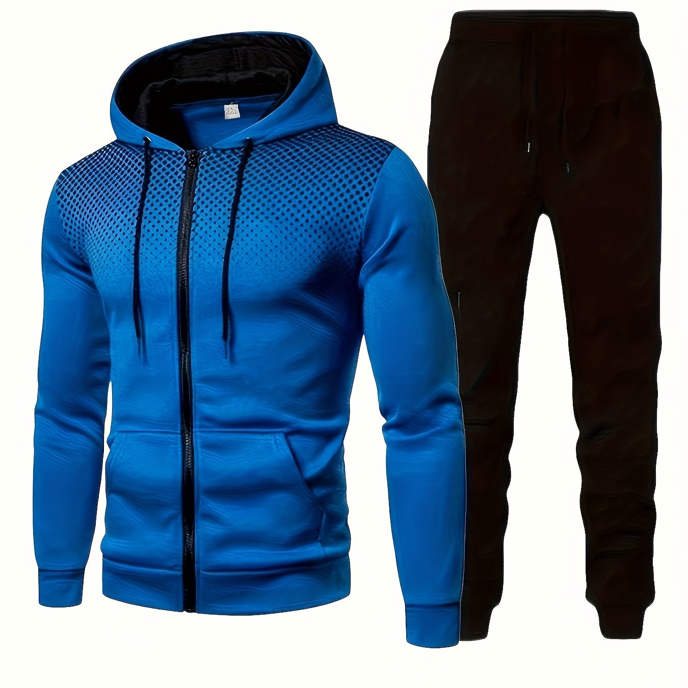 2-delige heren trainingspak set met hoodie en joggingbroek