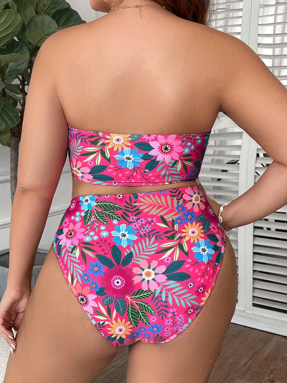 Sophie Plus Size tropische bikini set met verwijderbare vulling - stijlvolle en comfortabele keuze voor de zomer afbeelding 5