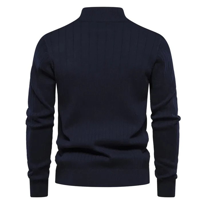 Stijlvolle en comfortabele herenpullover van luxe katoenmix afbeelding 2