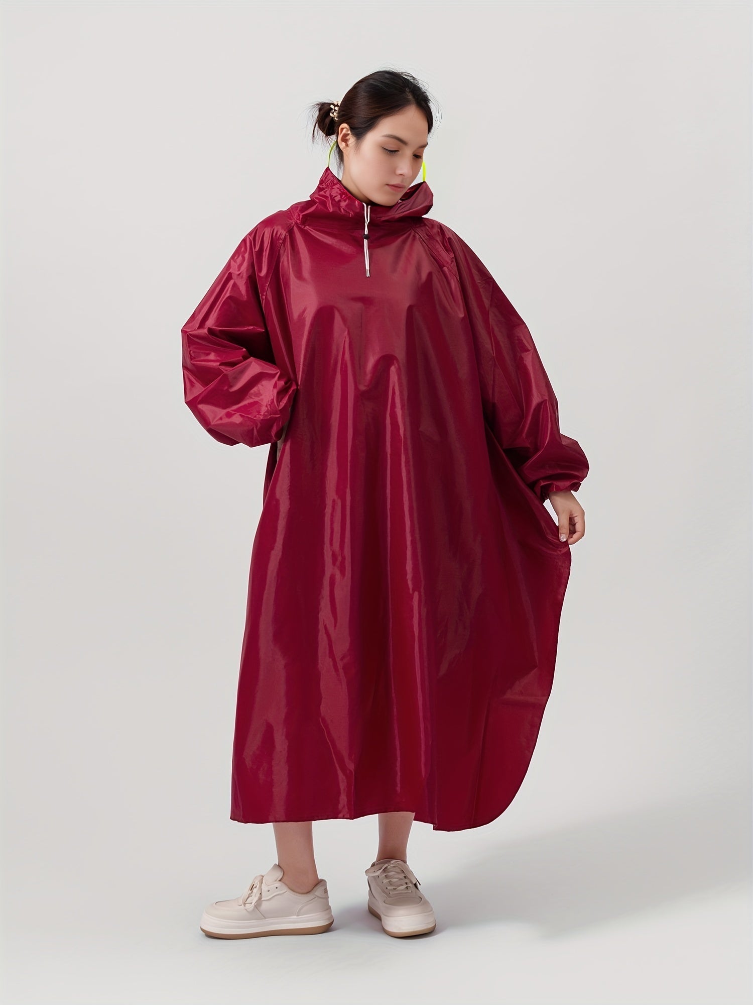 Stijlvolle regenponcho - ideaal voor heren en dames! Beschermt tegen regen en gemaakt van hoogwaardig materiaal. Perfect voor elk seizoen! afbeelding 10