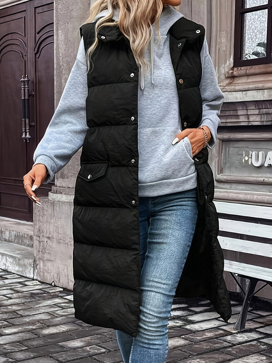 Stijlvolle gewatteerde bodywarmer van hoogwaardige katoenmix - warme en casual look afbeelding 1