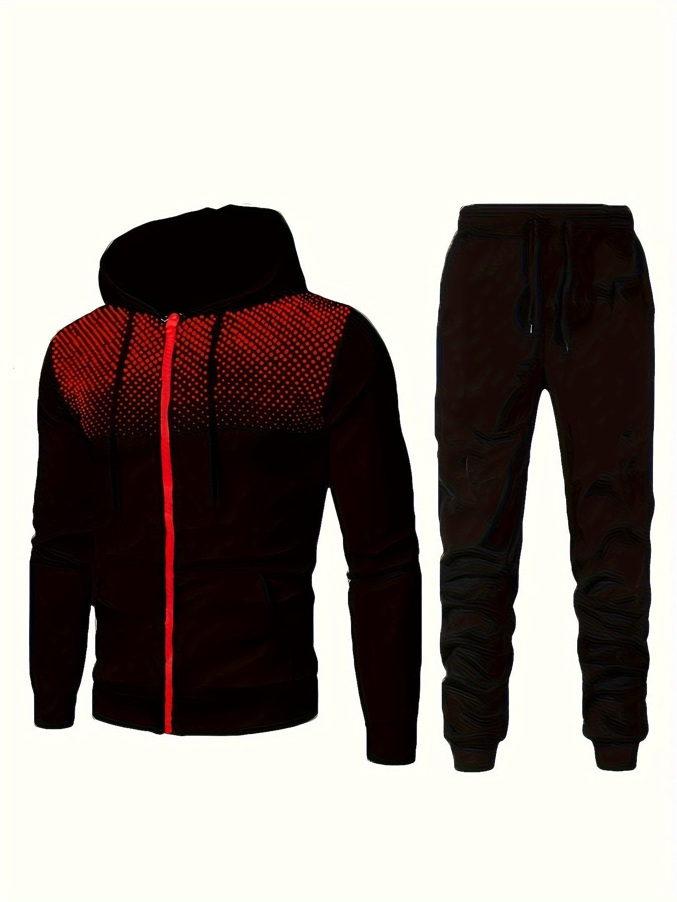 2-delige heren trainingspak set met hoodie en joggingbroek