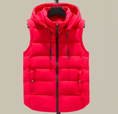 Jasper | Luchtige heren bodywarmer met capuchon