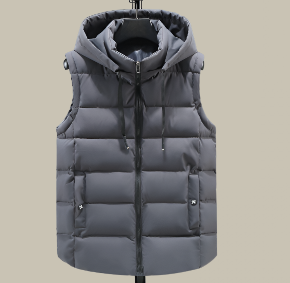 Jasper | Luchtige heren bodywarmer met capuchon