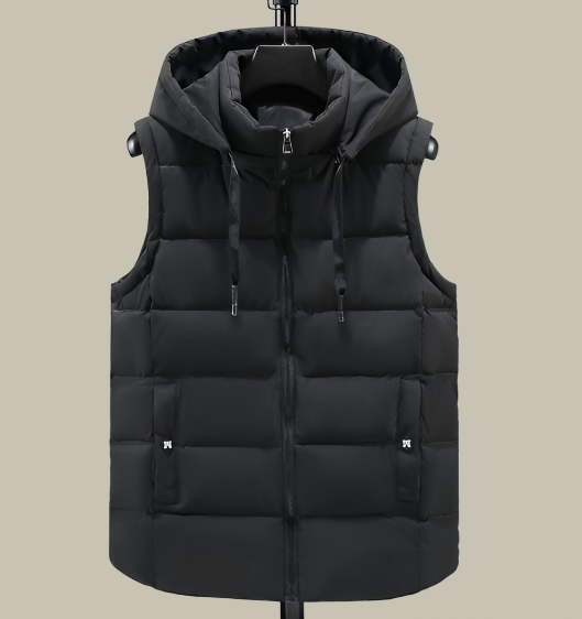 Jasper | Luchtige heren bodywarmer met capuchon