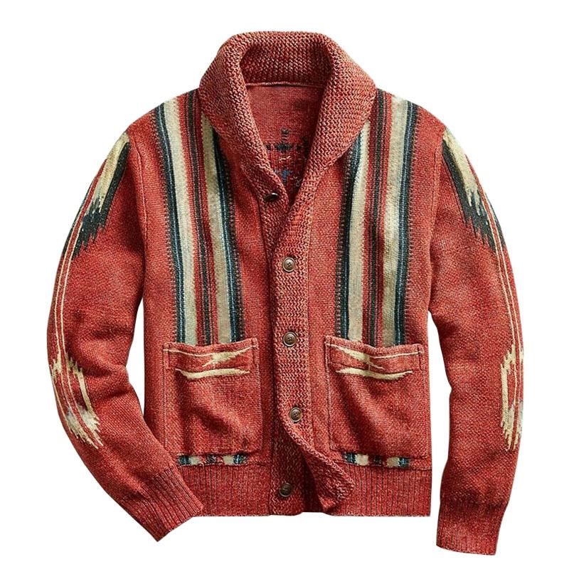 Stijlvolle heren cardigan van jacquard katoenmix voor de herfst en winter - Shop nu! afbeelding 9