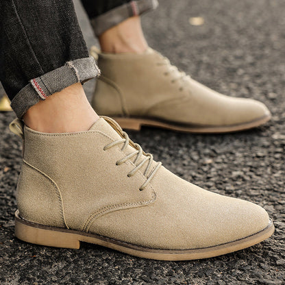 Mats | Heren veterschoenen in Pu suede